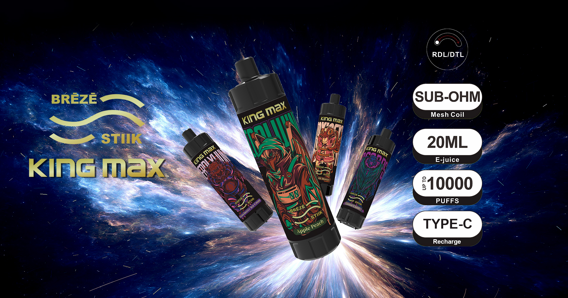 Breze Stiik Kingmax 10000 puff
